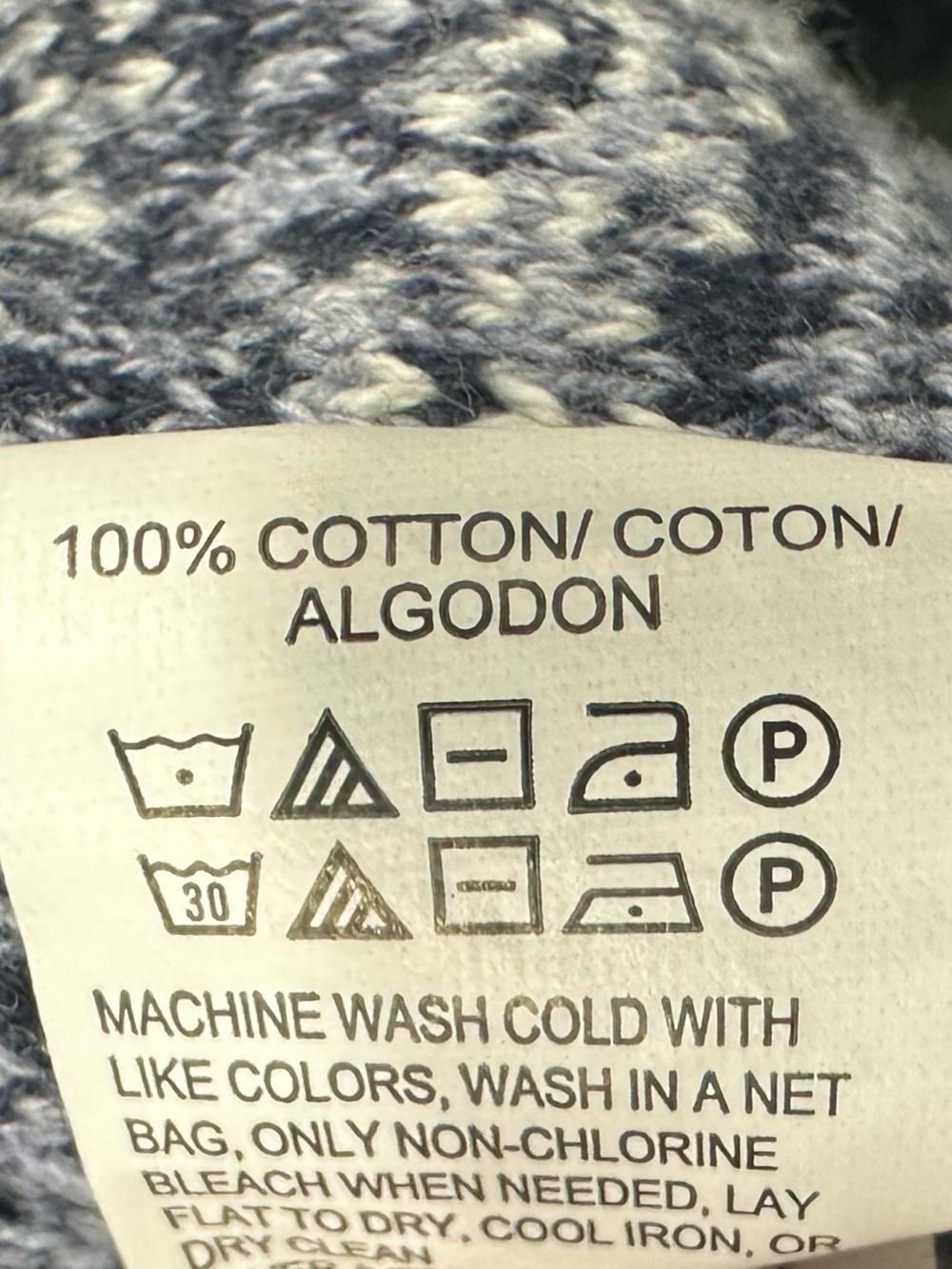 Lucky Brand Blue & White Geometric Open-Front Cardigan | Women’s Small/Medium - Picture 5 of 5